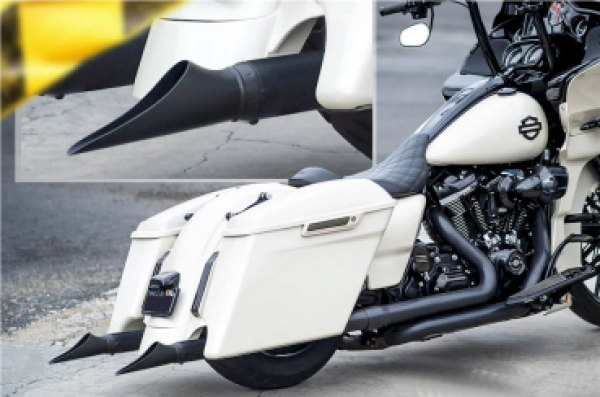 Endkappe CREEPER in chrom, schwarz matt oder schwarz glanz für True Dual und Upsweep Anlagen.